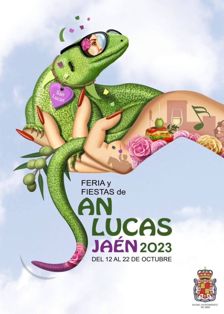 Cartel Feria y Fiestas de San Lucas Jaén, 2023
